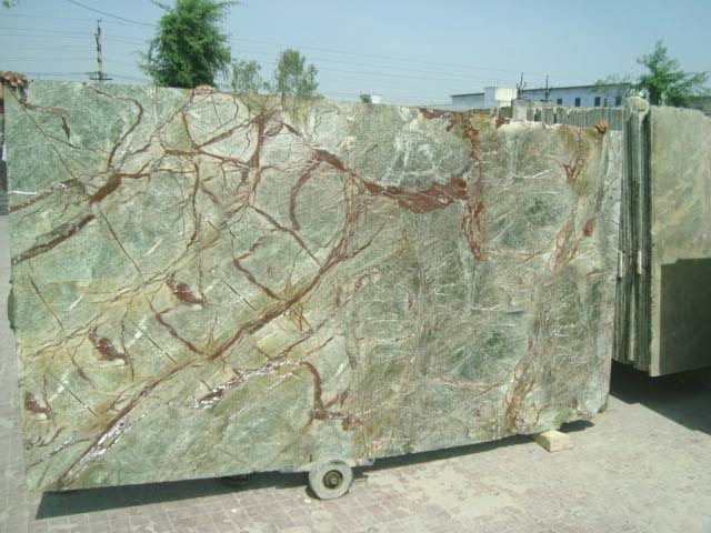 Rainforest Green Polished Marble